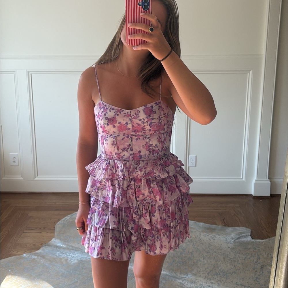 Bardot Pink and Purple Dress